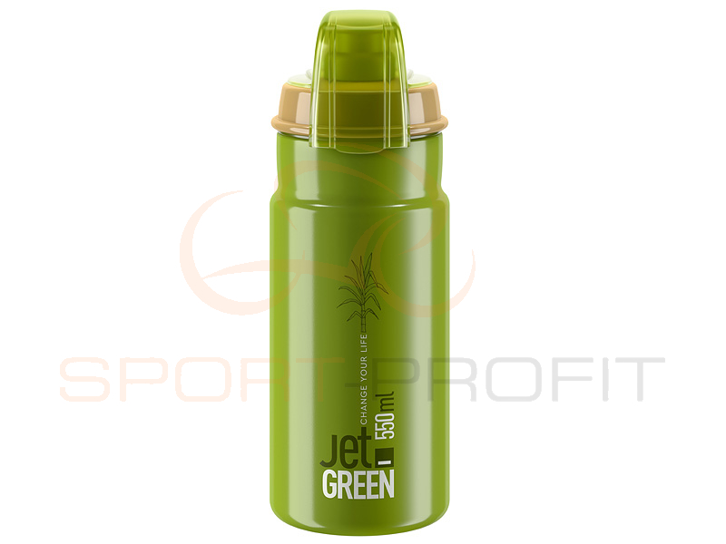 Bidon Elite Jet Green Plus 550ml biodegradowalny - Sklep Rowerowy  Sport-Profit