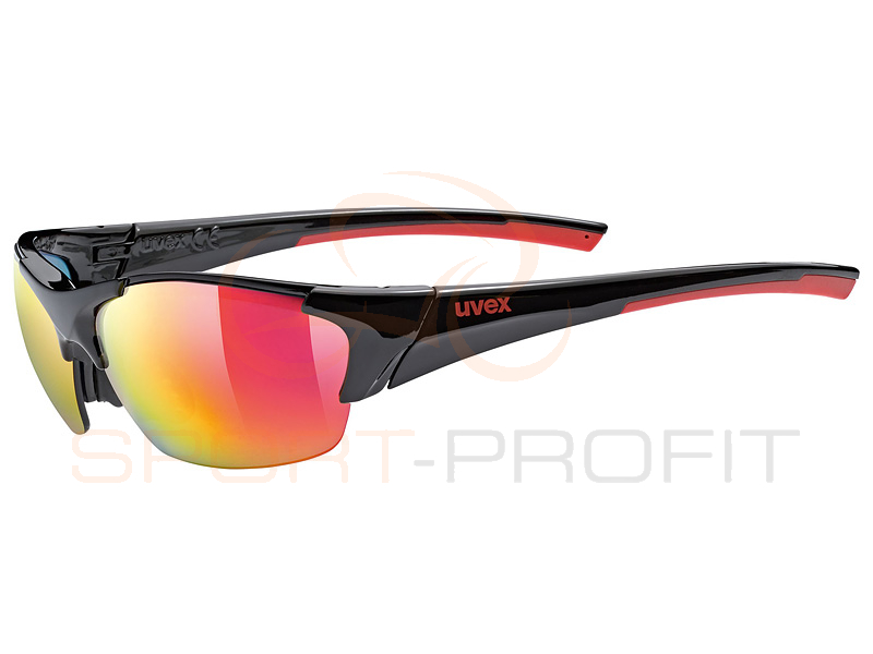 Okulary Uvex Blaze III 2.0 szkła lustrzane czarno-czerwone - Sklep Rowerowy  Sport-Profit