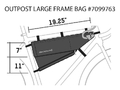 Torba pod ramę Blackburn Outpost Frame Bag Large 6,95l czarna