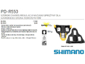 Pedały SPD-SL Shimano PD-R550 czarne + bloki-43298