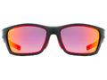 Okulary polaryzacyjne Uvex Sportstyle 232 P lustrzane czarno-czerwone
