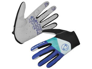 Rękawiczki damskie Endura Hummvee Lite II blue letnie z palcami