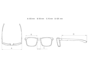 Okulary dziecięce 3-6 lat Minibrilla Kit czarne