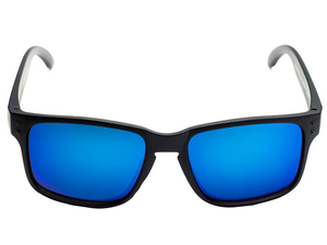 Okulary dziecięce juniorskie 9-13 lat Minibrilla 412014-11 lustrzane czarno-niebieskie