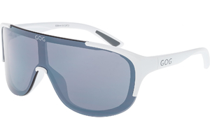 Okulary polaryzacyjne GOG Medusa E504-4 matowa biel szkła srebrne lustrzane