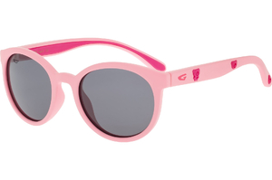Okulary dziecięce polaryzacyjne GOG Margo E968-2P matowe różowe matowe szkła szare