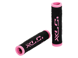 Chwyty XLC Dual Colour czarno-różowe 125 mm